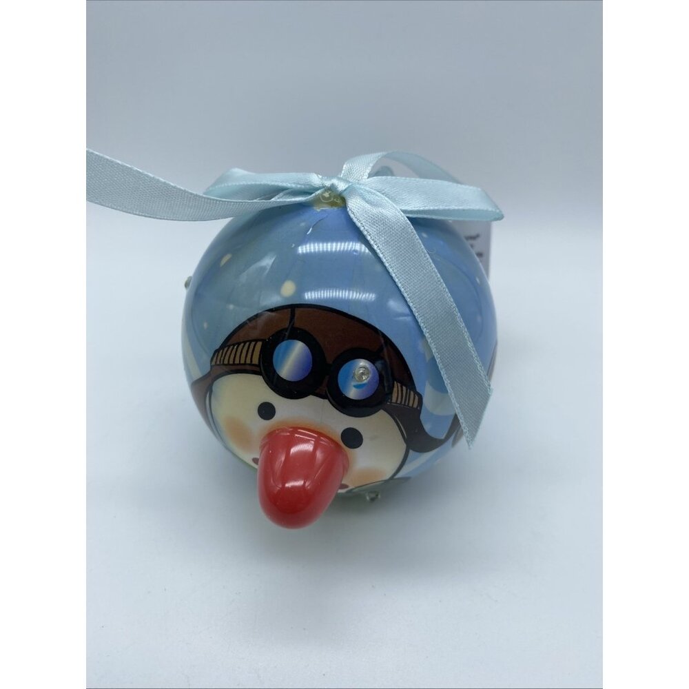 Twinkling Treasures 3D Blinking Christmas Ornament Born Aviation Pilot 3" Round